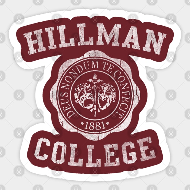 Hillman College Sticker by sobermacho